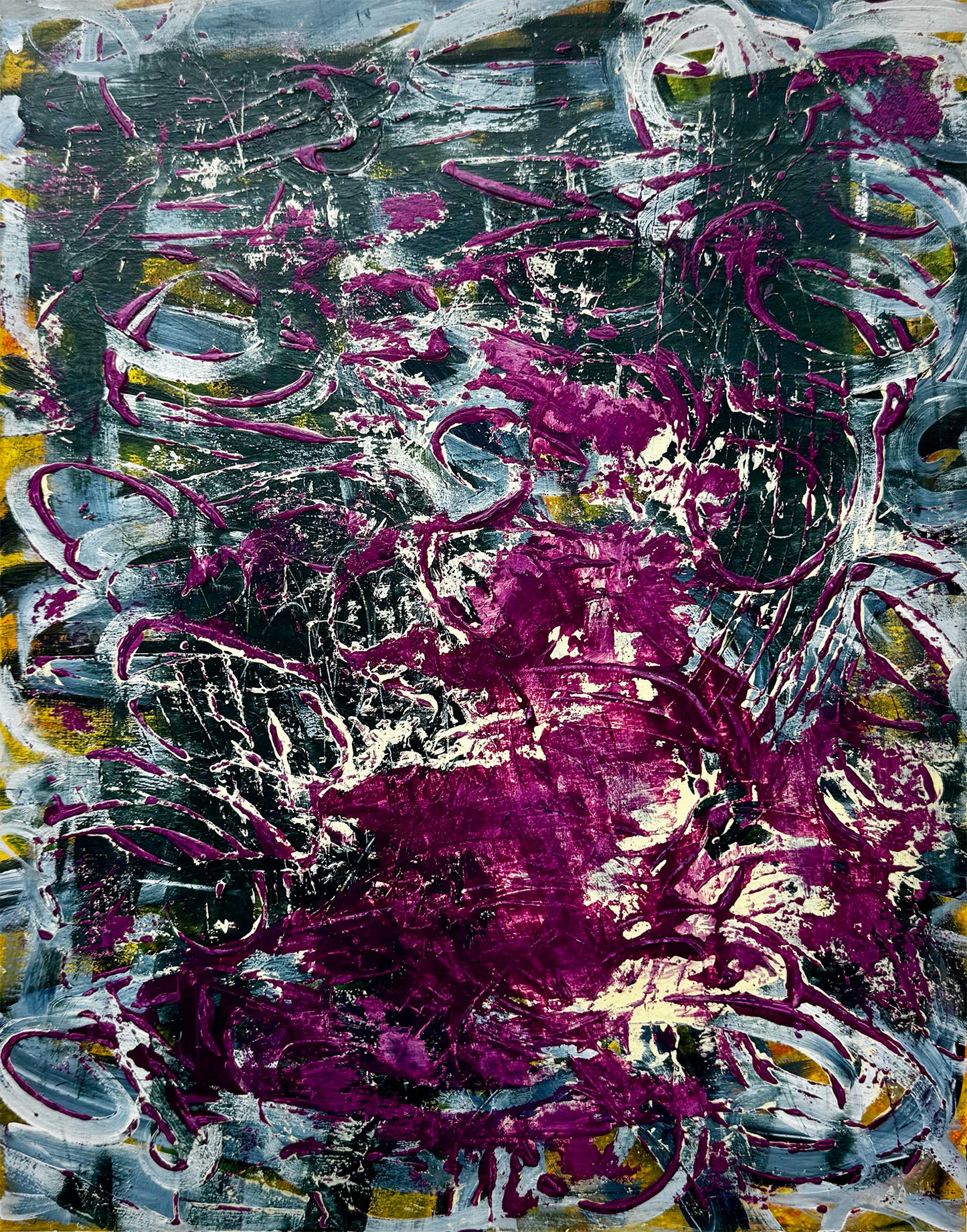 Magenta Manuscript I- 11x14"