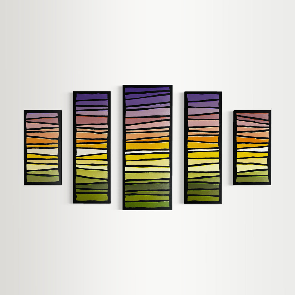 Pop Stripes: Purple Sunrise