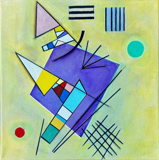 The Kandinsky Variations I (Fragment from Black and Violet) 12"x12"