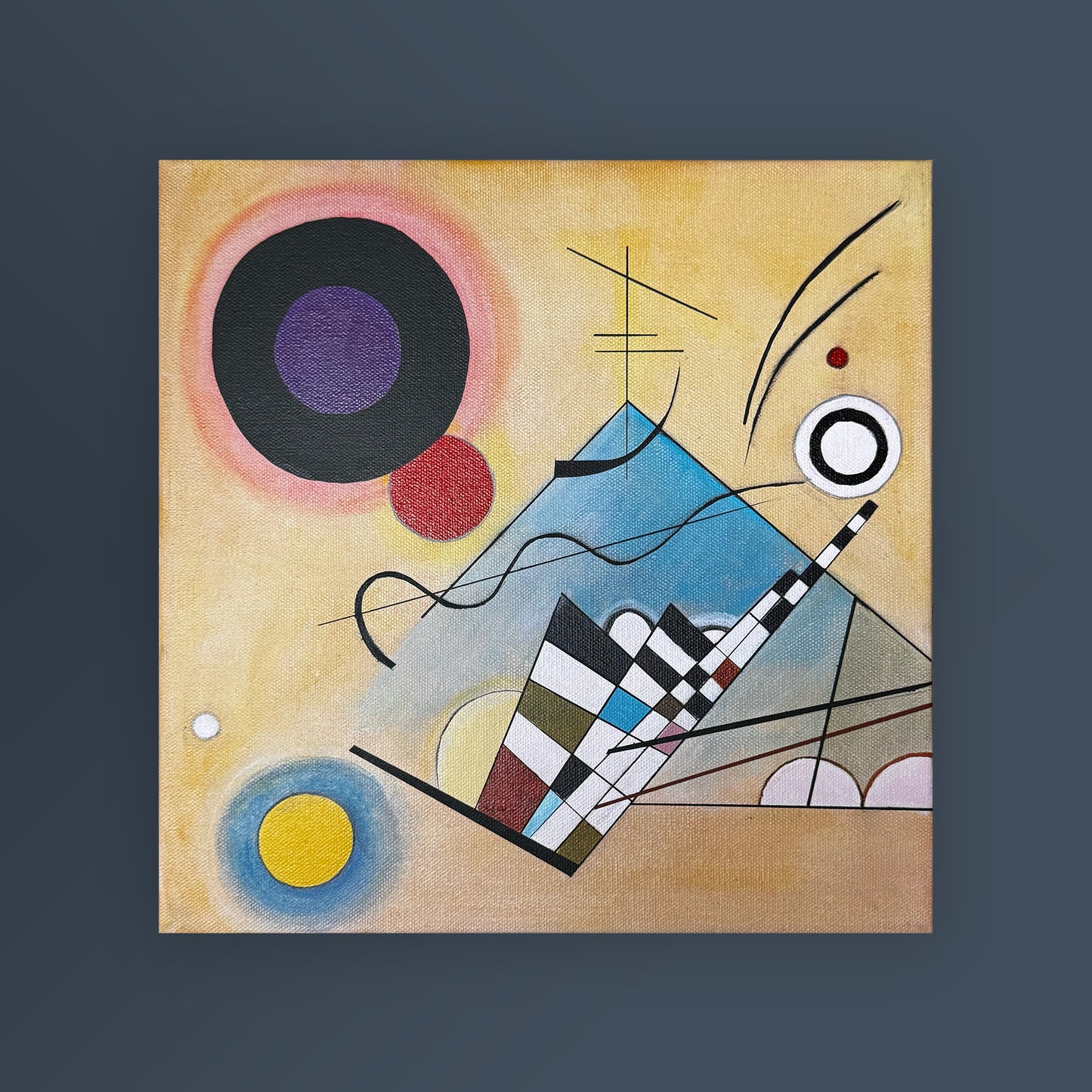 The Kandinsky Variations III (Fragment from Composition 8) 12'X12'