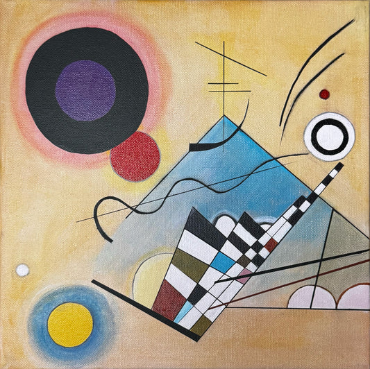 The Kandinsky Variations III (Fragment from Composition 8) 12'X12'