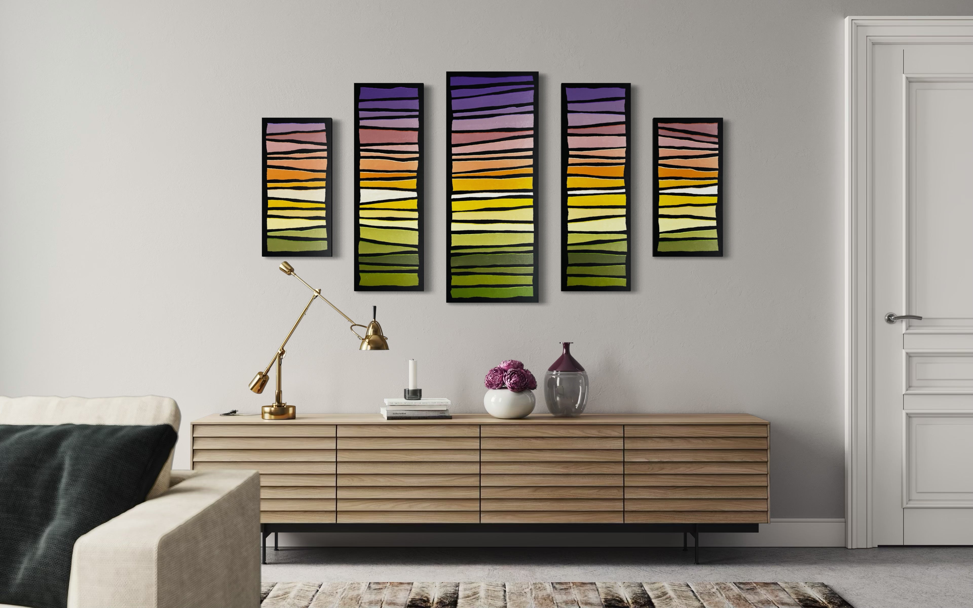 Pop Stripes: Purple Sunrise