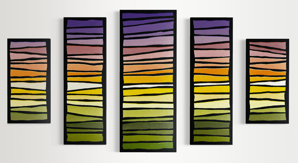 Pop Stripes: Purple Sunrise