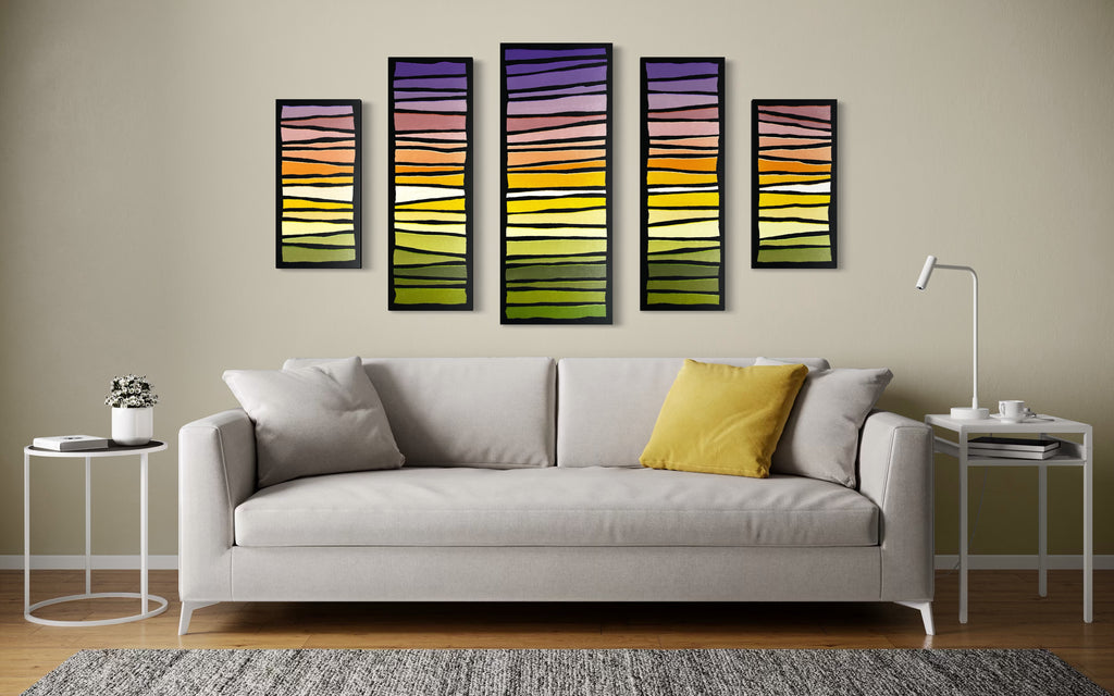 Pop Stripes: Purple Sunrise