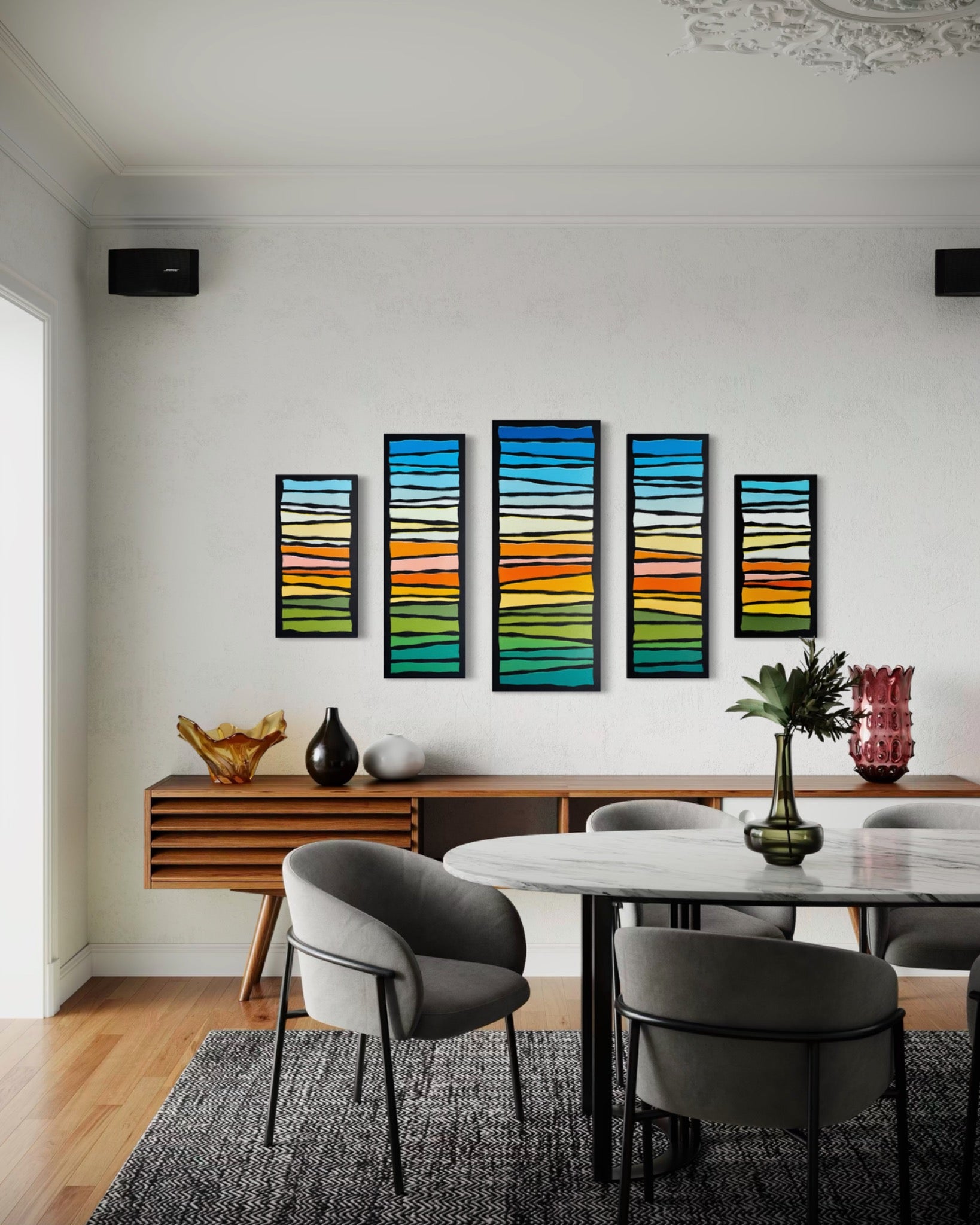 Pop Stripes: Summer Evening
